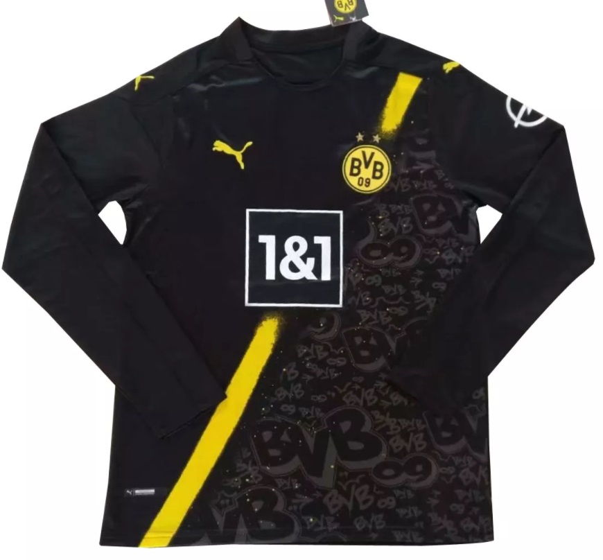 Camisa oficial Puma Borussia Dortmund 2020 2021 II jogador manga comprida